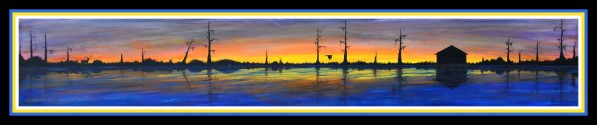 WINTER MARSH  II - ORIGINAL ACRYLIC by Digicam